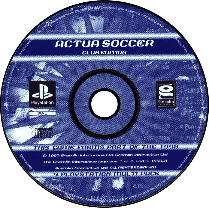 Actua Soccer Club Edition screenshot 3 for Playstation